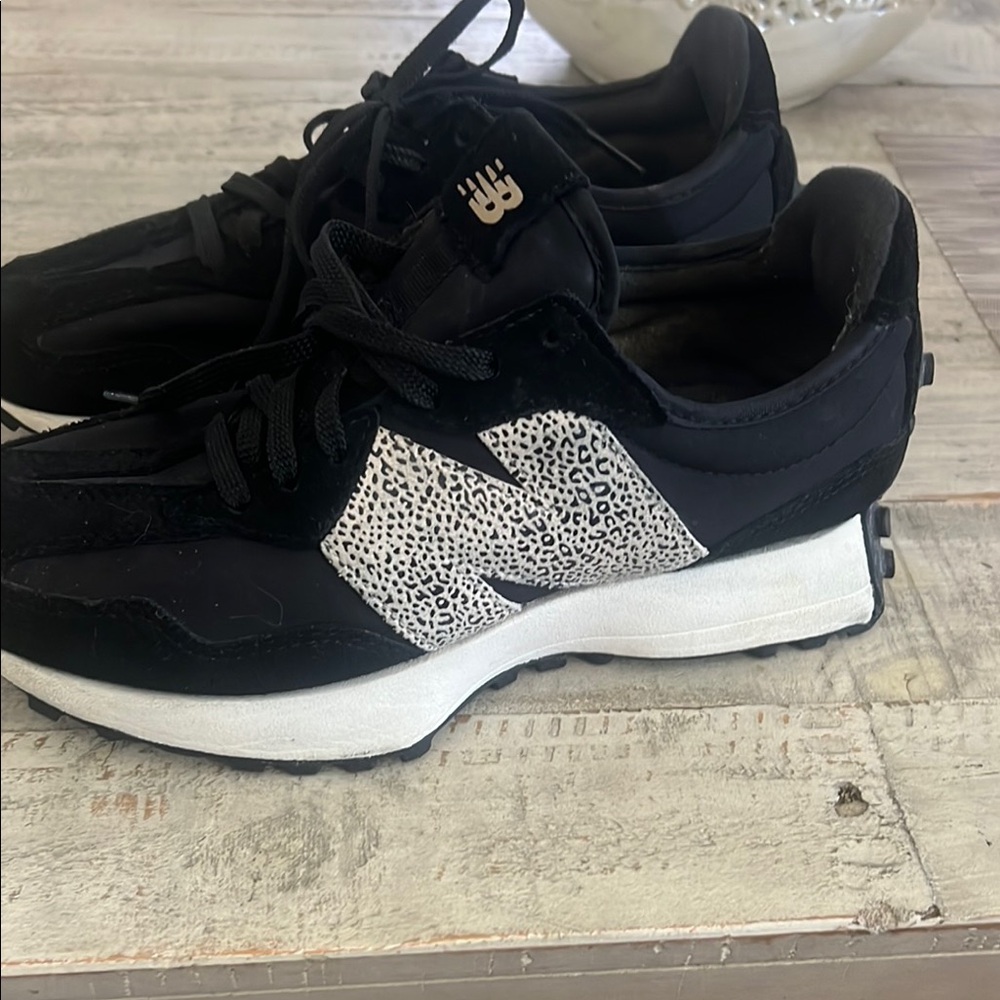 New Balance Women's Black and White Sneakers